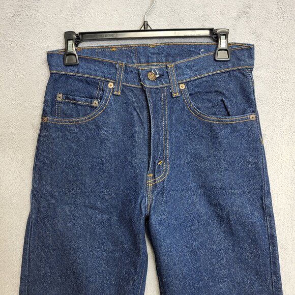 Levi’s 505-0216 Jeans 29x33 Dark Wash Straight Leg Denim USA Made 80s TAG 29X34 - Picture 2 of 12